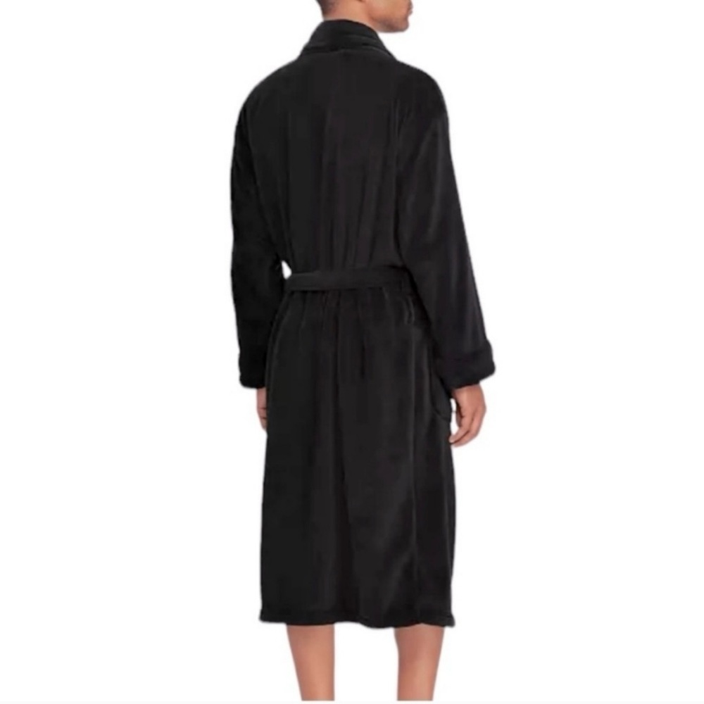 Polo Ralph Lauren Men’s Black Robe XL-Lightweight Travel-GYM GUYS FOR YOU ✈️🏋️